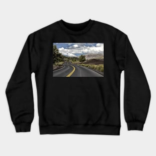 Entering Craters of the Moon National Monument and Preserve Crewneck Sweatshirt